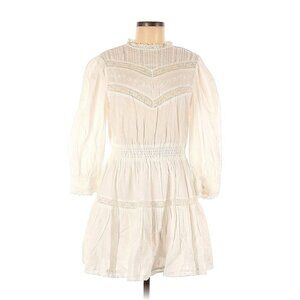 NWT LoveShackFancy x Target Talulah in White Pintuck Yoke Lace Trim Dress L